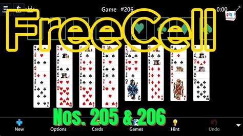 Unlocking Success in Microsoft Solitaire FreeCell: Levels 205 & 206 Demystified! - YouTube