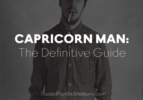 Capricorn Man - The Expert Guide to Traits of Capricorn Men