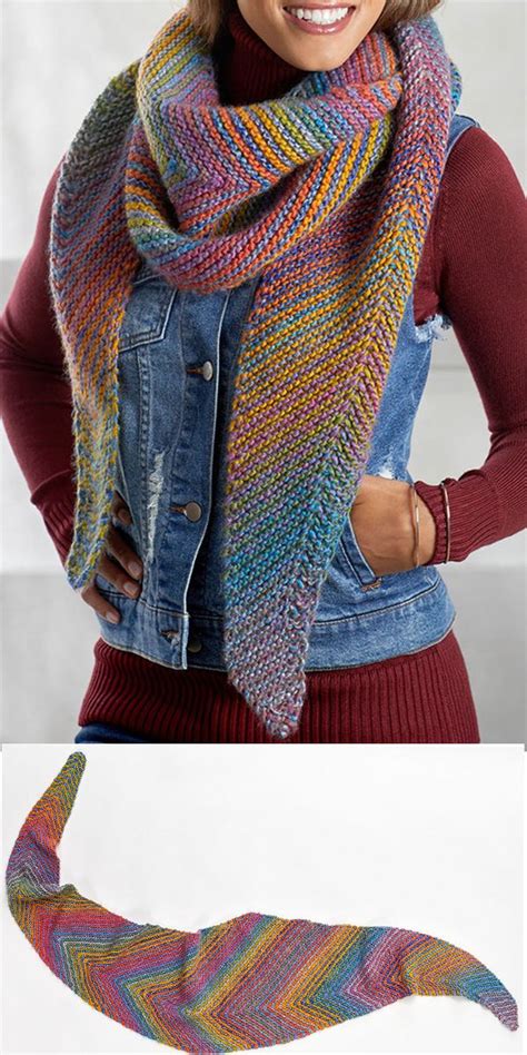 Gratis breipatroon voor Easy Cityscape Shawl | Scarf knitting patterns, Shawl knitting patterns ...