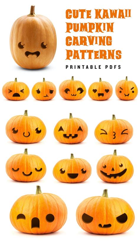 Cute Easy Pumpkin Stencils