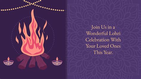 Free Lohri Invitation Background Template - Edit Online & Download ...