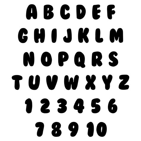 Bubble Letters and Numbers | Bubble letter fonts, Bubble writing font, Font bubble