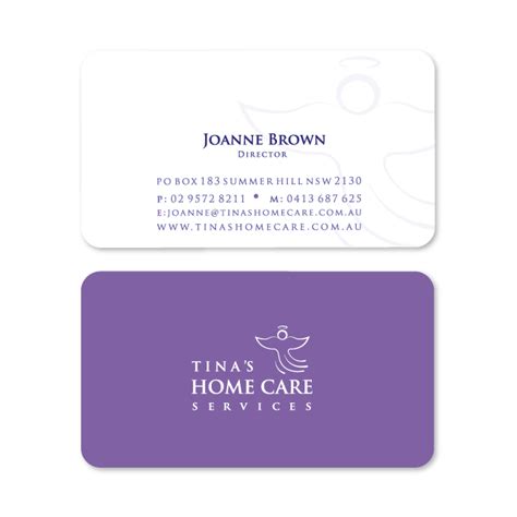 Business card design home care