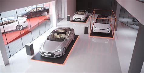 Tesla Showroom on Behance