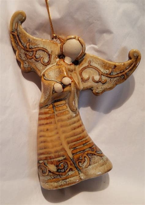 Ceramic Angel Christmas Ornament | Ceramic angels, Christmas ornaments, Christmas angels