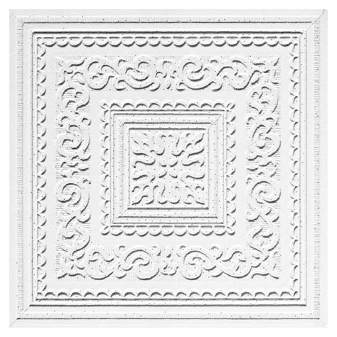 Armstrong 12" x 12" Tin-Look Kensington Ceiling Tile (40) in the ...