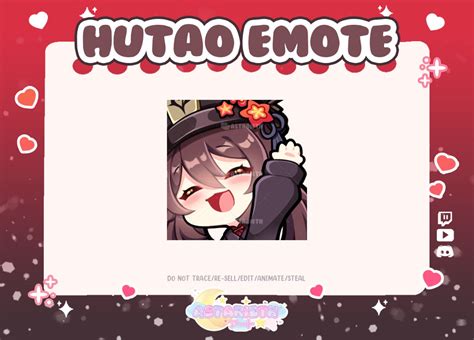 Genshin Impact Hutao Wave Emote for Twitch/discord - Etsy