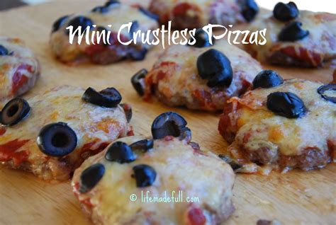 Mini Crustless Pizzas - Life Made Full