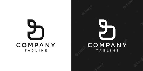 Premium Vector | Creative letter b monogram logo design icon template white and black background