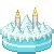 Snowy Mountains Cake with candles 50x50 icon by RiverJvari on DeviantArt