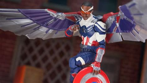 Marvel Legends Falcon And Winter Solider: Captain America Sam Wilson and BAF Wings Review - YouTube