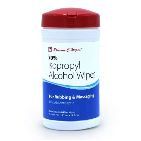 Pharma-C-Wipes 70% Isopropyl Alcohol Wipes 40-ct - Walmart.com