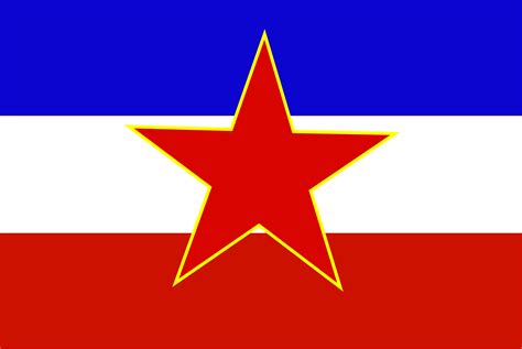 Clipart - Flag of Yugoslavia - historic