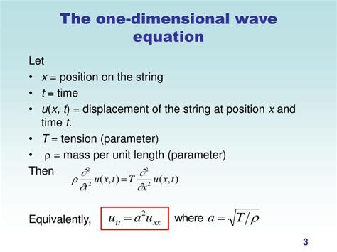 PPT - The Wave Equation PowerPoint Presentation, free download - ID:7018