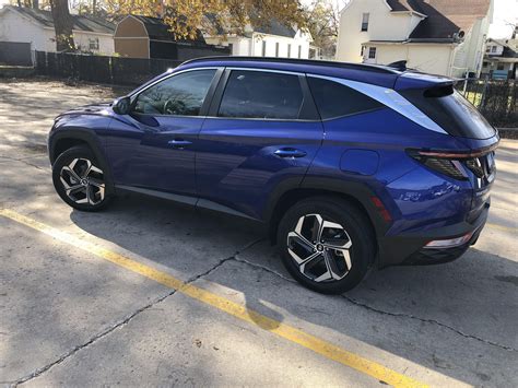 Our new 2022 Hyundai Tucson - color: Intense Blue : r/Hyundai