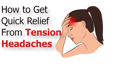 How to Get Quick Relief From Tension Headaches - WomenWorking