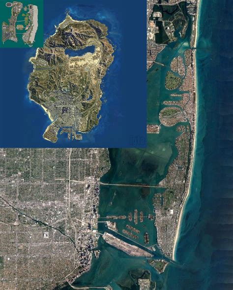 Size comparison of Vice City map, GTA V map, and Miami : r/GrandTheftAutoV