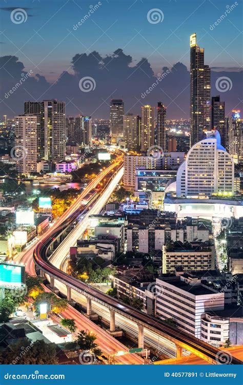 Traffic at night stock image. Image of condominium, office - 40577891