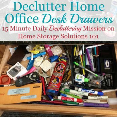 How To Declutter Desk Drawers In Your Home Office