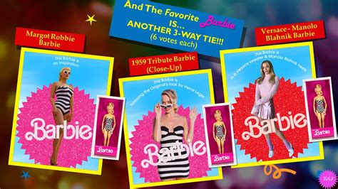 The Barbie Awards - 3 Favorite Barbies (JPG) by SamTBear on DeviantArt