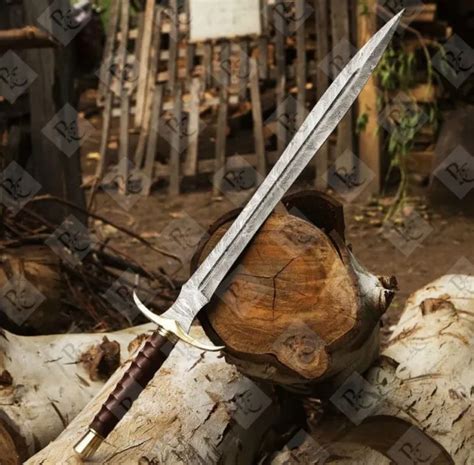 HAND FORGED DAMASCUS Steel Viking Sword Medieval Sword,Battle Ready Sword+Sheath $200.68 ...