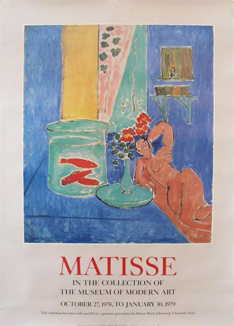 1978 Henri Matisse Exhibition Poster, MOMA | Chairish