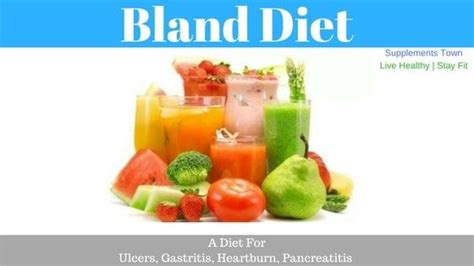 Bland Diet: Diet for Ulcers, Gastritis, Heartburn, Pancreatitis (Bland Foods) in 2020 | Bland ...