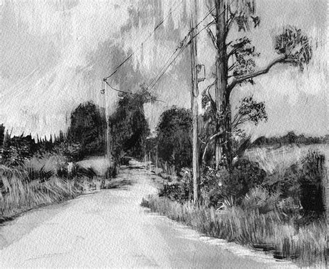 Landscape Drawing Images at PaintingValley.com | Explore collection of ...