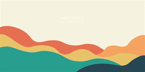 Landscape abstract creative background in minimal trendy style ...