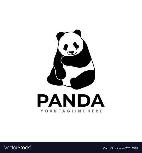 Panda logo design Royalty Free Vector Image - VectorStock