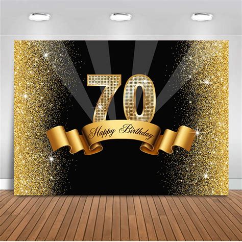 70 Birthday Polyester Backdrop | 70th Birthday Background Party - 70th Birthday Theme - Aliexpress