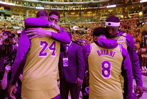 Lakers Are All Introduced as Kobe Bryant in an Emotional Tribute Before ...