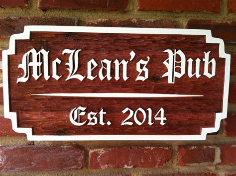 Custom Carved Wood Old English Pub Sign – The Carving Company