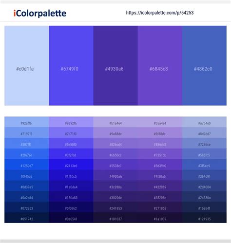 2 Latest Color Schemes with Tropical Blue And Indigo Color tone ...