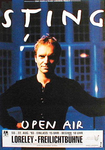 Sting - Postertreasures.com - Your 1.st stop for original Concert and ...