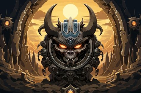 Premium AI Image | Vector illustration of classic Diablo game