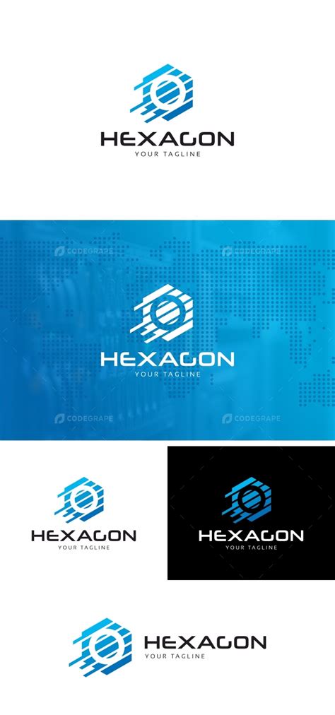 Hexagon Logo Template - Prints | CodeGrape