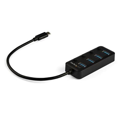 4-Port USB-C Hub - with On/Off Switches | StarTech.com