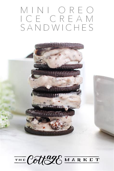 Mini Oreo Ice Cream Sandwiches - The Cottage Market