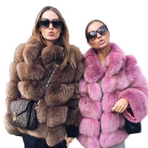 Elegant Faux Fur Coat Women Winter Thick Warm Luxury Fake Fur Coat 2018 Fashion fluffy Coats ...