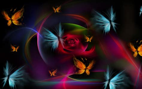 Abstract Butterflies 4K Wallpaper • GamePhD