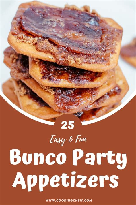 25 Easy Bunco Party Appetizers