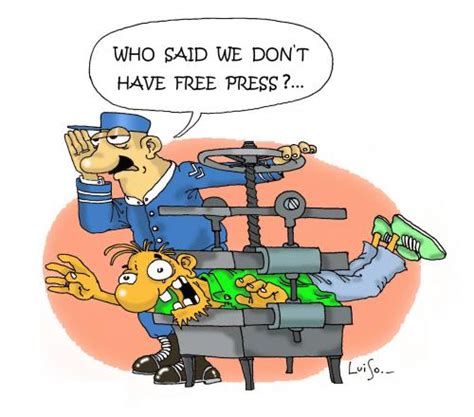 press freedom By Luiso | Media & Culture Cartoon | TOONPOOL