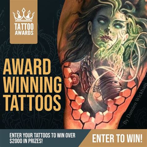 Award Winning Tattoos | Award winning, Win prizes, Prizes