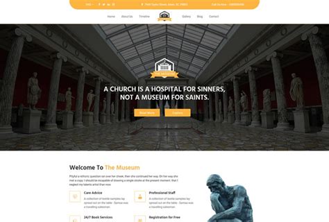 Museum HTML Website Template