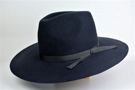 Wide Brim Fedora the LONGSWORD Slate Grey Fur Felt Wide - Etsy | Wide brim hat men, Hats for men ...