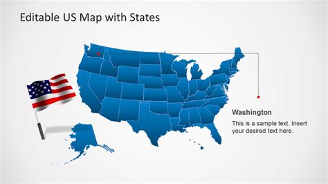 US Map Template for PowerPoint with Editable States - SlideModel