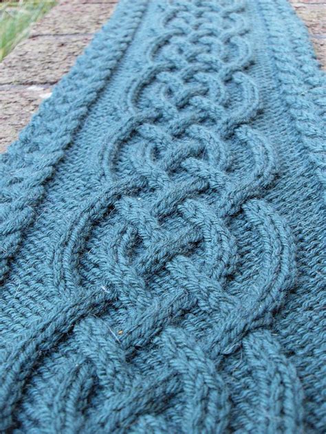 Celtic Cable Scarf | Crochet cable stitch, Crochet cables pattern, Crochet cable