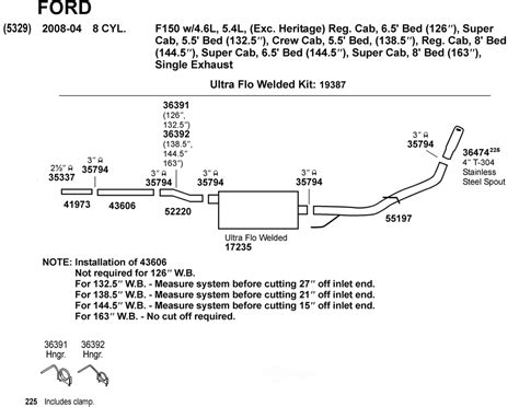 1990 Ford F150 Exhaust System Diagram