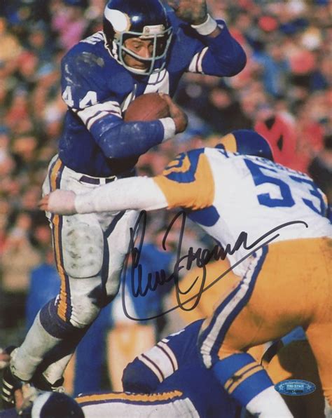 Chuck Foreman Signed Minnesota Vikings 8x10 Photo (TriStar Hologram ...